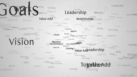 LEADERSHIP Keywords Animation, Background, Loop Stock Footage 249289426