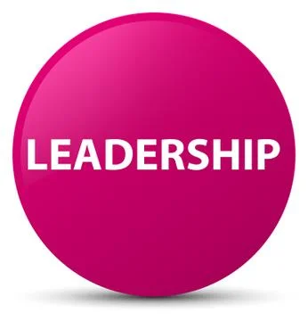 Leadership pink round button Illustrazione stock