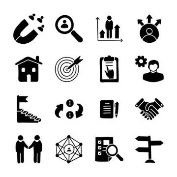 Leadership Solid Vectors Stock Illustration