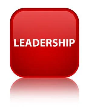 Leadership special red square button 스톡 일러스트