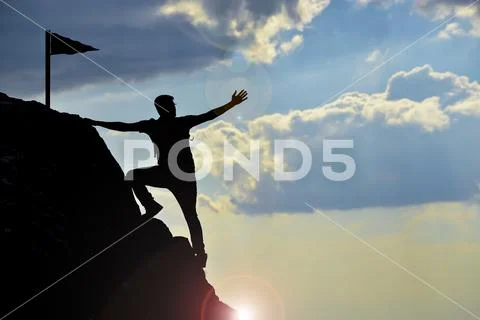 Leadership, success and strength, proud Stock Photos