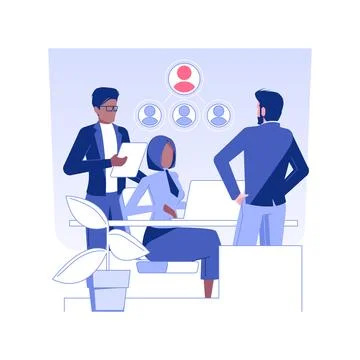 Leadership training isolated concept vector illustration. Ilustración de archivo