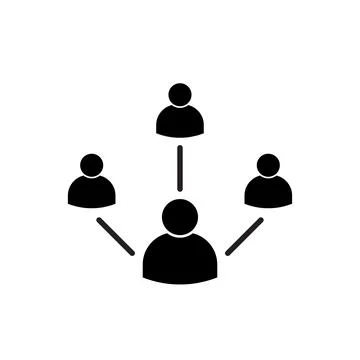 Leadership traits icon vector development and teamwork symbol for graphic des Stock-Illustration