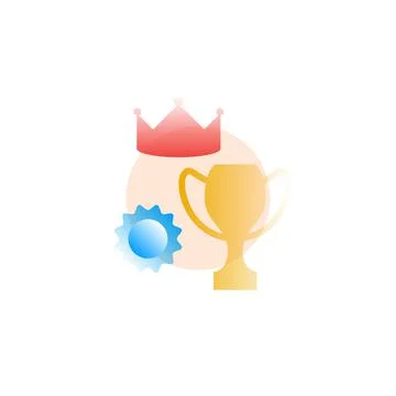 Leadership. Vector icon in gradient style. Editable illustration Stock Illustration
