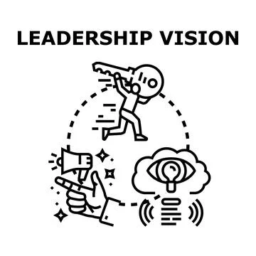 Leadership vision concept developing strategy for business イラスト素材