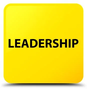 Leadership yellow square button Illustrazione stock
