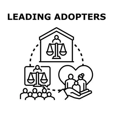 Leading adopters of fair support system Stock Illustration