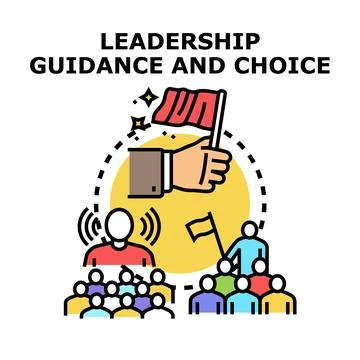 Leading direction, guidance, and important career choices Illustration