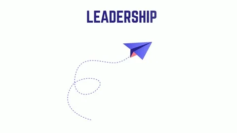 Leading Paper Plane with White Planes Background Stock Footage 316629917
