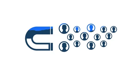 Leads generation process magnet generating new business leads Stock Footage 264960209