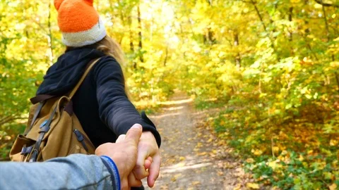 Leads by the hand Stock Footage 97411247