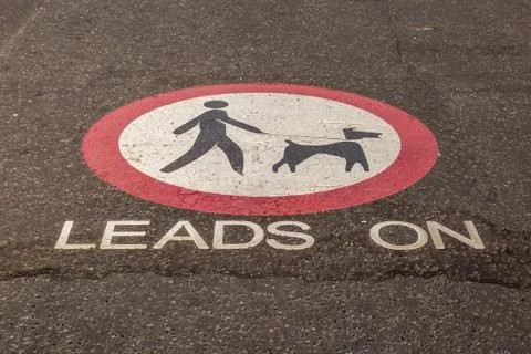 LEADS ON Sign Stock Photos