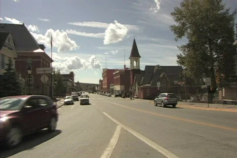 Leadville Colorado Street Stock Footage