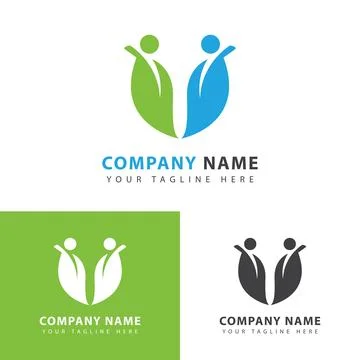 Leaf abstract logo Stock Illustration