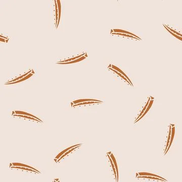 Leaf aloe vera glyph seamless pattern 스톡 일러스트