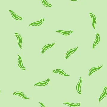 Leaf aloe vera glyph vector seamless pattern Stockillustratie