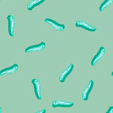 Leaf aloe vera isometric icon seamless pattern 库存插图
