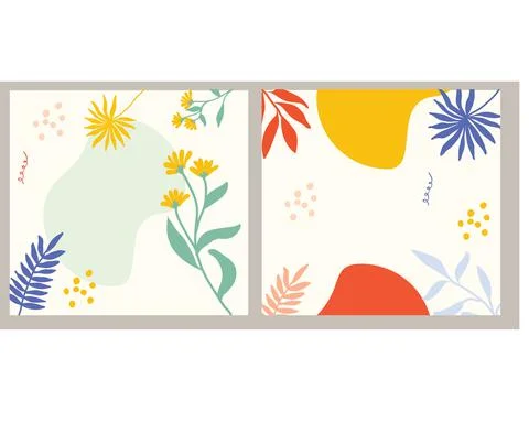 Leaf and flower pattern design Vector illustration modern design. Stockillustratie