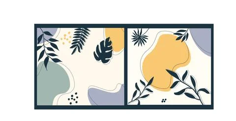 Leaf and flower pattern design Vector illustration modern design. イラスト素材