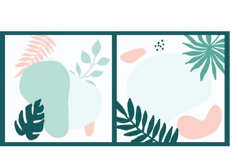 Leaf and flower pattern design Vector illustration modern design. Stock Illustration