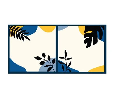 Leaf and flower pattern design Vector illustration modern design. イラスト素材