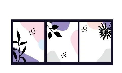 Leaf and flower pattern design Vector illustration modern design. イラスト素材