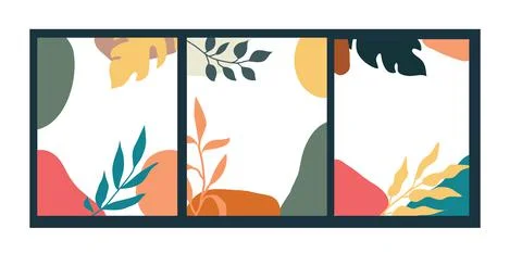 Leaf and flower pattern design Vector illustration modern design. Stock-Illustration