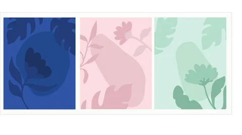 Leaf and flower pattern design Vector illustration modern design. Stock-Illustration