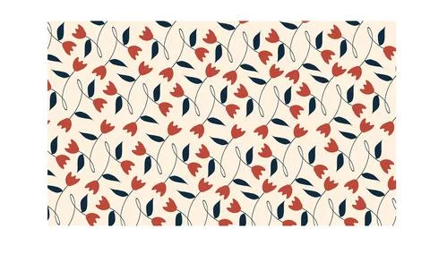 Leaf and flower pattern design Vector illustration modern design. 스톡 일러스트