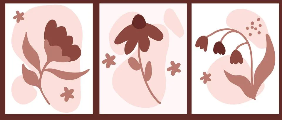 Leaf and flower pattern design Vector illustration modern design. Illustrazione stock