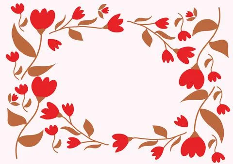Leaf and flower pattern design Vector illustration modern design Stock Illustration