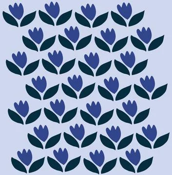 Leaf and flower pattern design Vector illustration modern design. 스톡 일러스트