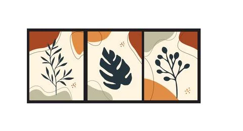 Leaf and flower pattern design Vector illustration modern design. Illustrazione stock