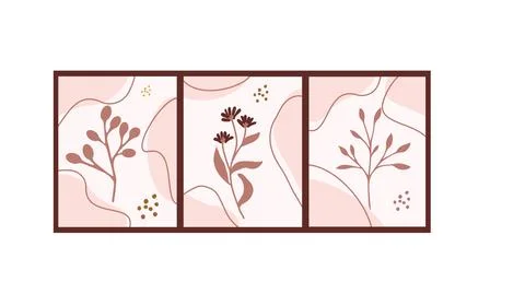 Leaf and flower pattern design Vector illustration modern design. 스톡 일러스트