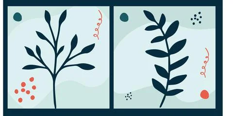 Leaf and flower pattern design Vector illustration modern design. Illustrazione stock