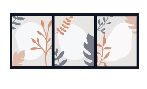 Leaf and flower pattern design Vector illustration modern design. Illustrazione stock