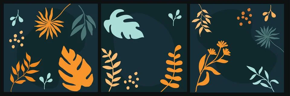 Leaf and flower pattern design Vector illustration modern design. Illustrazione stock