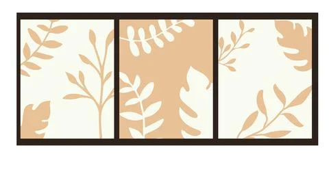 Leaf and flower pattern design Vector illustration modern design. Stock-Illustration