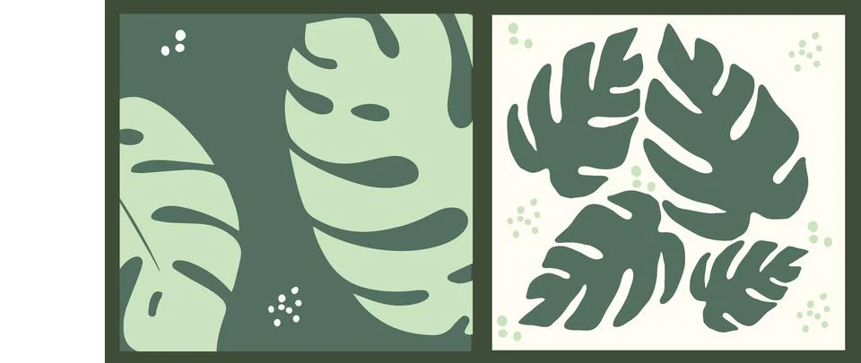 Leaf and flower pattern design Vector illustration modern design. Stock Illustration