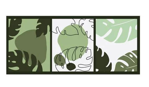 Leaf and flower pattern design Vector illustration modern design. 스톡 일러스트