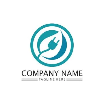 LEAF AND NATURE TREE LOGO FOR BUSINESS VECTOR GREEN PLANT ECOLOGY DESIGN Stock Illustration