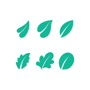 LEAF AND NATURE TREE LOGO FOR BUSINESS VECTOR GREEN PLANT ECOLOGY DESIGN Stock Illustration
