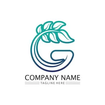 LEAF AND NATURE TREE LOGO FOR BUSINESS VECTOR GREEN PLANT ECOLOGY DESIGN Stock Illustration