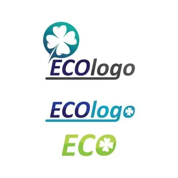 LEAF AND NATURE TREE LOGO FOR BUSINESS VECTOR GREEN PLANT ECOLOGY DESIGN Illustrazione stock