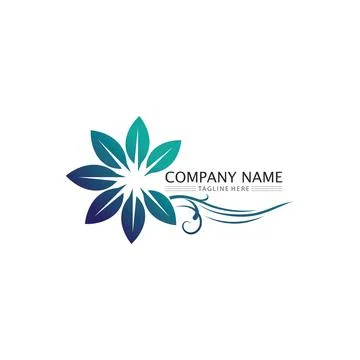 LEAF AND NATURE TREE LOGO FOR BUSINESS VECTOR GREEN PLANT ECOLOGY DESIGN Illustrazione stock