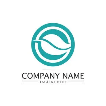 LEAF AND NATURE TREE LOGO FOR BUSINESS VECTOR GREEN PLANT ECOLOGY DESIGN Illustrazione stock