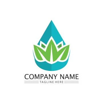 LEAF AND NATURE TREE LOGO FOR BUSINESS VECTOR GREEN PLANT ECOLOGY DESIGN Stock Illustration