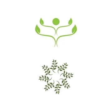 Leaf and Shutter Lens Aperture for Nature Photographer logo design inspiratio Stock Illustration