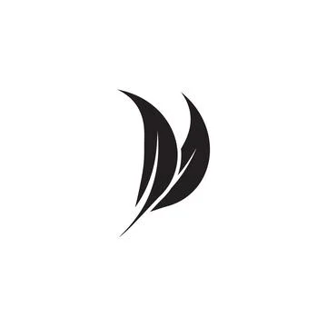 Leaf and Shutter Lens Aperture for Nature Photographer logo design inspiratio Stock Illustration