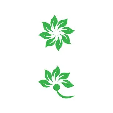 Leaf and Shutter Lens Aperture for Nature Photographer logo design inspiratio Stock Illustration